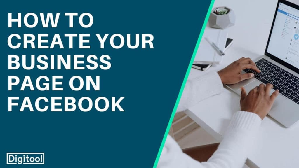 how to create your business page on facebook - someone working on a laptop with facebook on